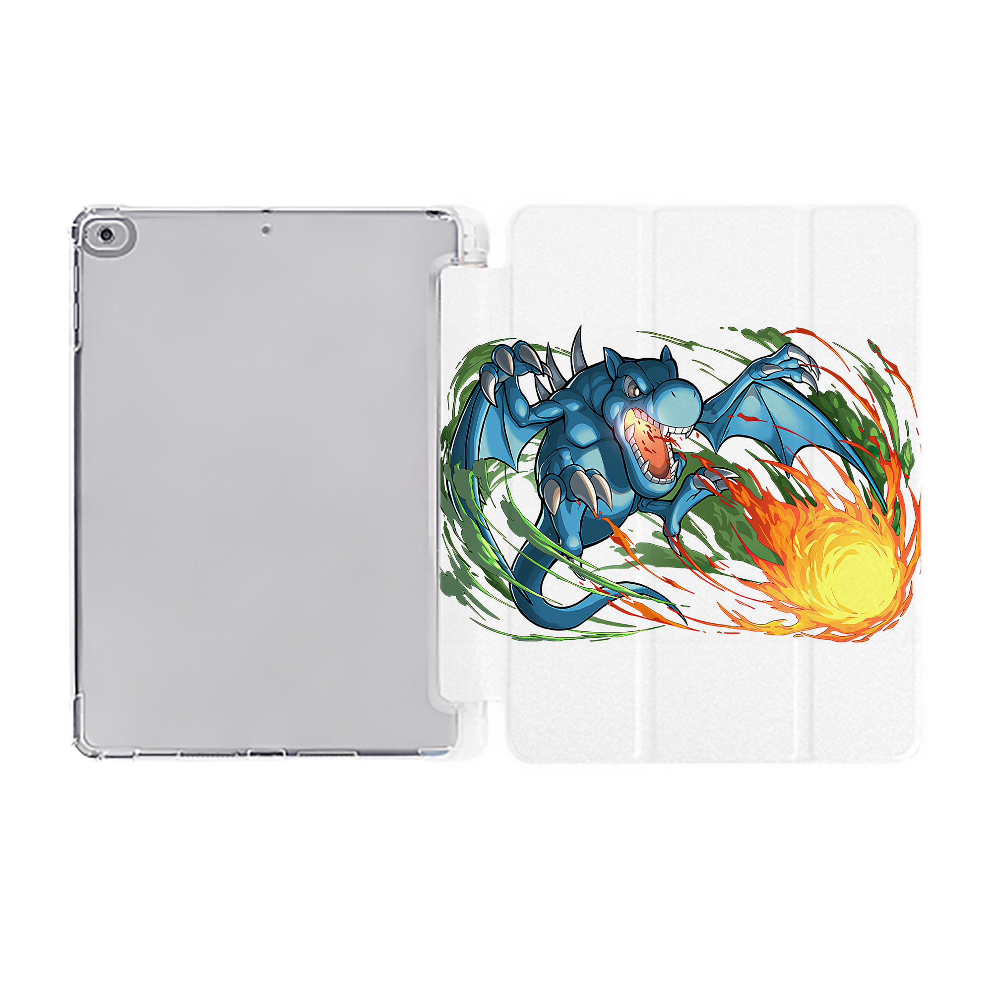 （画像用） 遊☆戯☆王 Yu-Gi-Oh! IPad ケース ペン収納付き 三つ折りスタンド PUレザー×シリコン 対応機種9.5/10.5/10.9インチ
